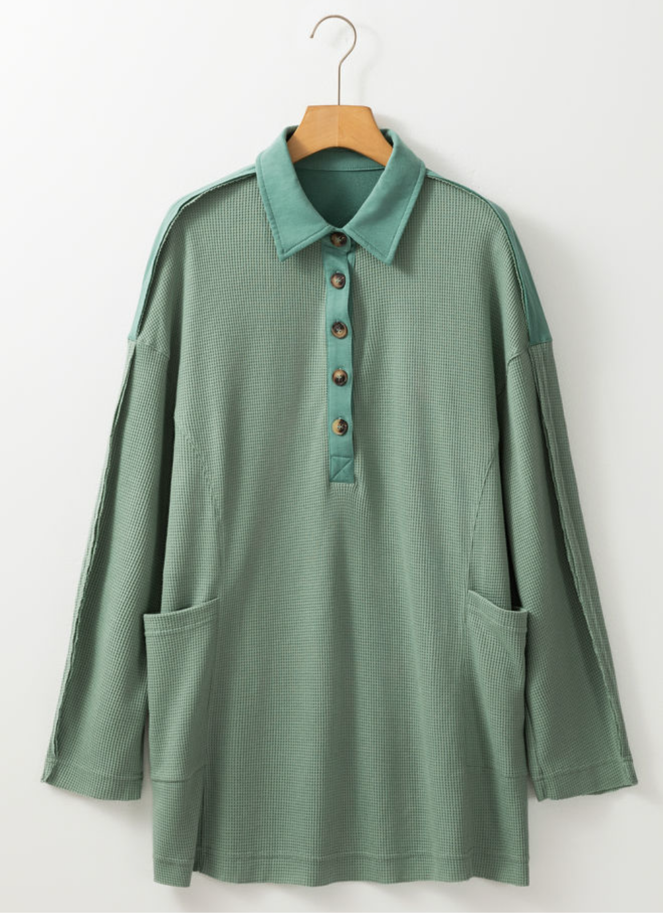 Smoke Green Waffle 5 Button