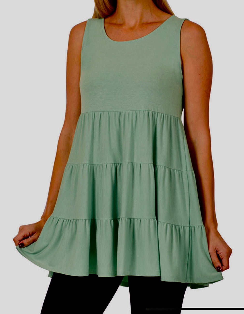 Ruffles in green