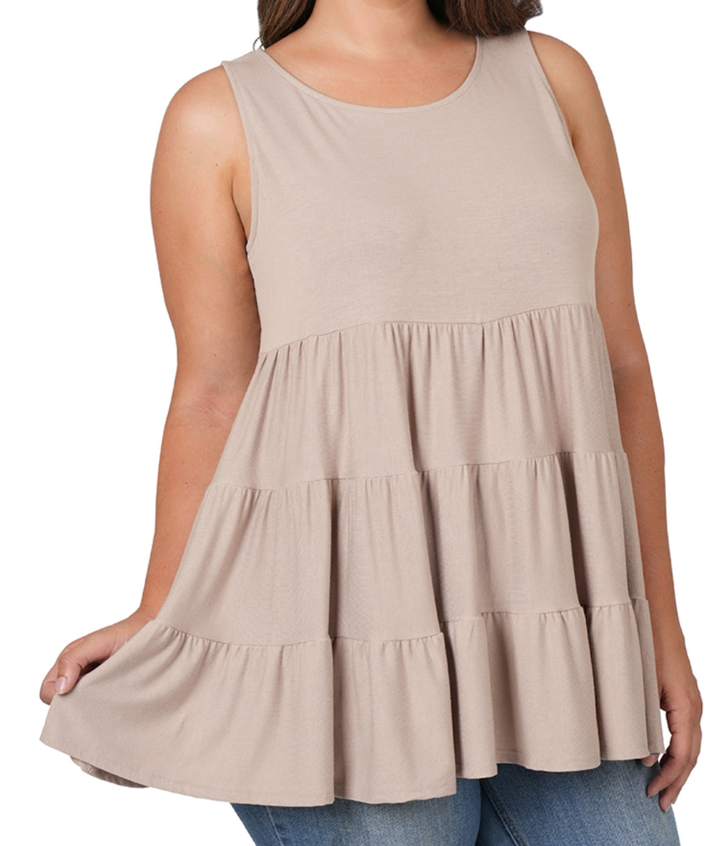 Ash Mocha Top Tier Tunic