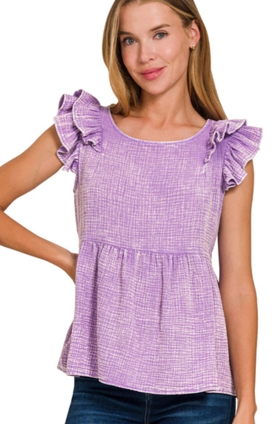 Tiered Ruffle Lavender