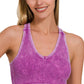 Washed racerback tank