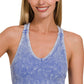 Washed racerback tank