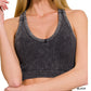 Washed racerback tank