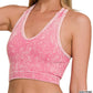 Washed racerback tank