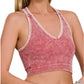Washed racerback tank