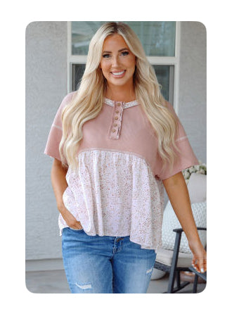 Pink waffle floral